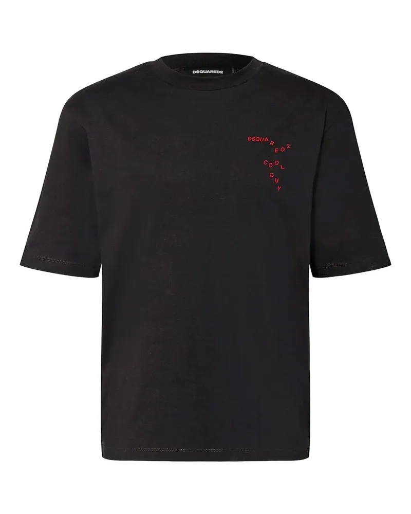Dsquared2 T-Shirt mit rundem Ausschnitt - Schwarz Schwarz