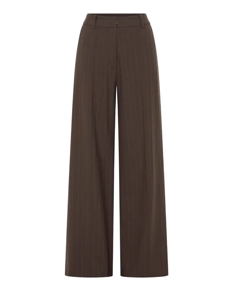 Anna Quan Adam Hose mit Kreidestreifen - Braun Braun