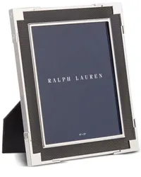 Ralph Lauren Home Geometrisch gemustertes Grafton Rahmen-Set 8 x 10cm Schwarz