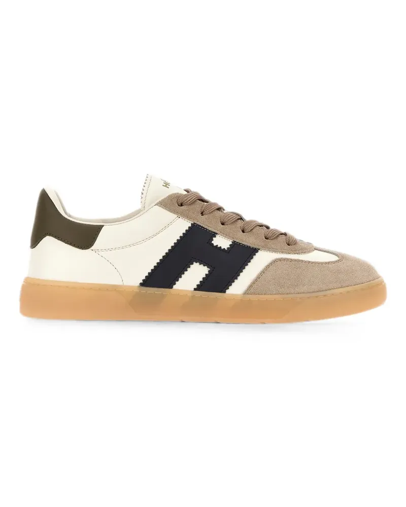Hogan HGN86 panelled leather sneakers - Nude Nude