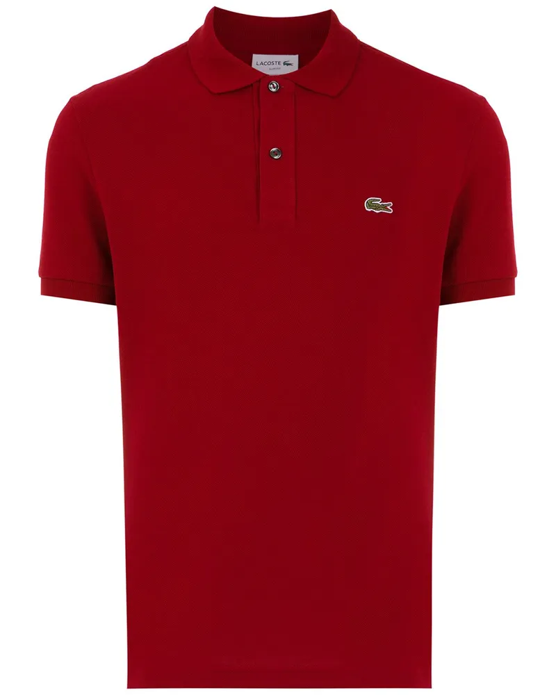 Lacoste Poloshirt mit Logo-Patch - Rot Rot