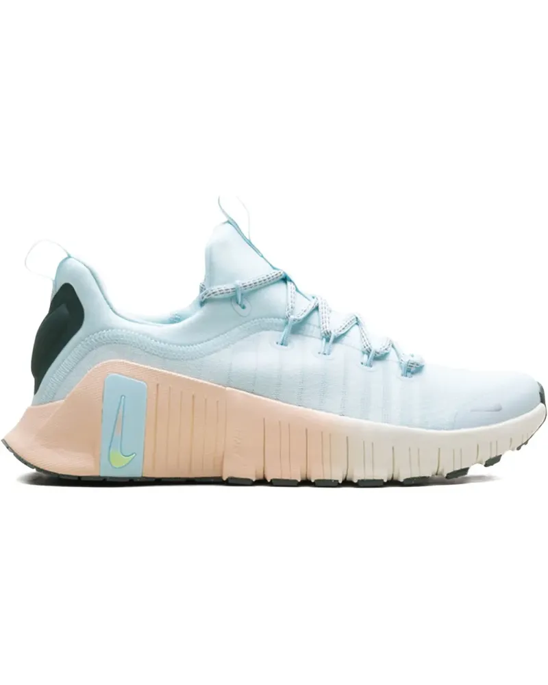 Nike Free Metcon 6 Premium "Glacier Blue/Washed Coral/Vintage Green/Metallic Silver" Sneakers - Blau Blau
