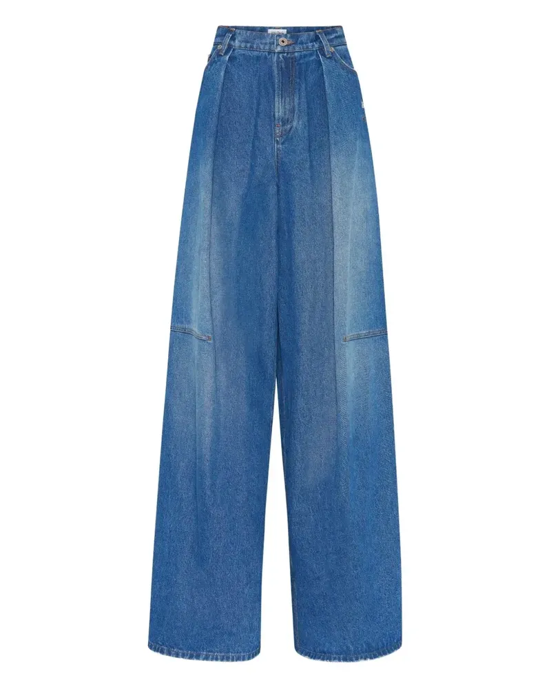 Jean Paul Gaultier Jeans mit Logo-Stickerei - Blau Blau
