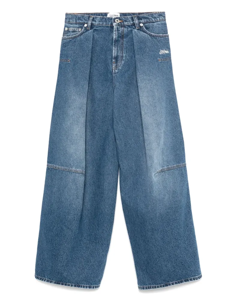 Jean Paul Gaultier Jeans mit Logo-Stickerei - Blau Blau