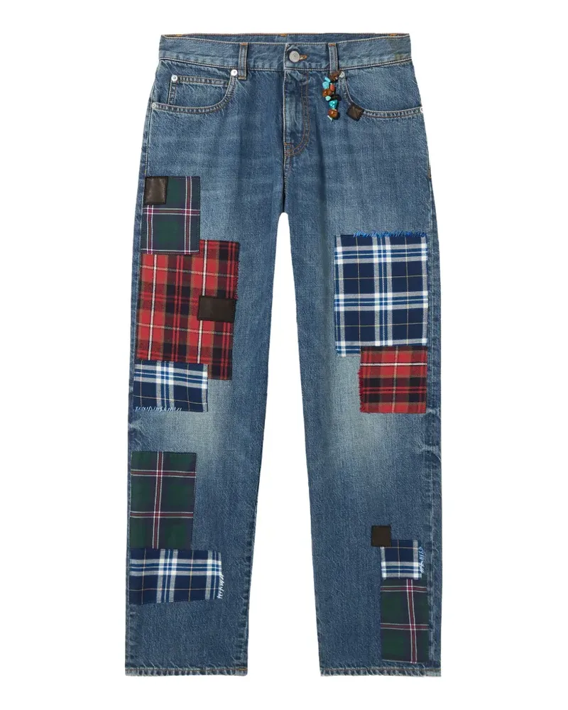 Fortela Jill patchwork five-pocket jeans - Blau Blau