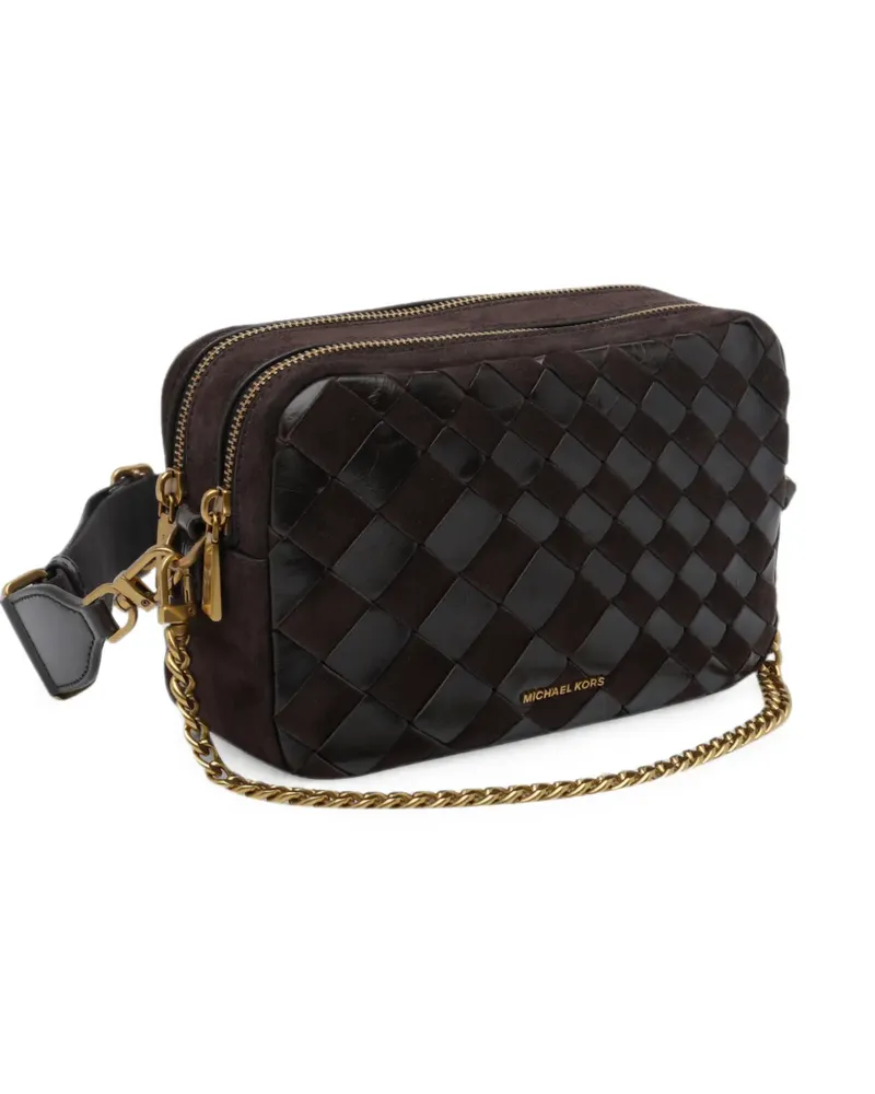 Michael Kors woven leather shoulder bag - Braun Braun
