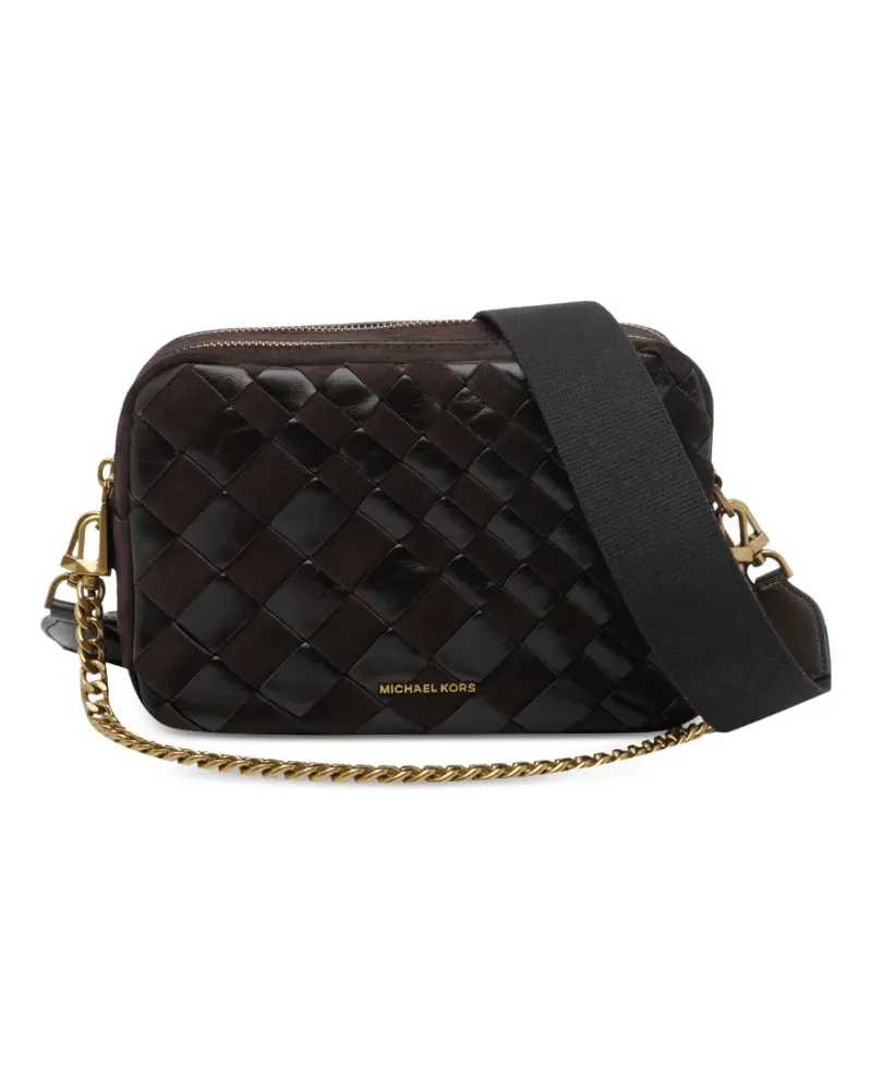 Michael Kors Gewebte Schultertasche - Braun Braun