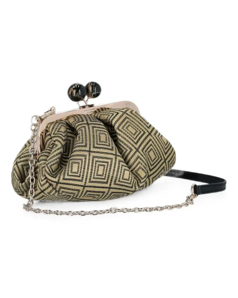 Max Mara Pasticcino Schultertasche mit geometrischem Muster - Nude Nude