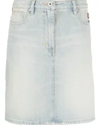 Kenzo Jeanshemd mit Blumenstickerei Blau