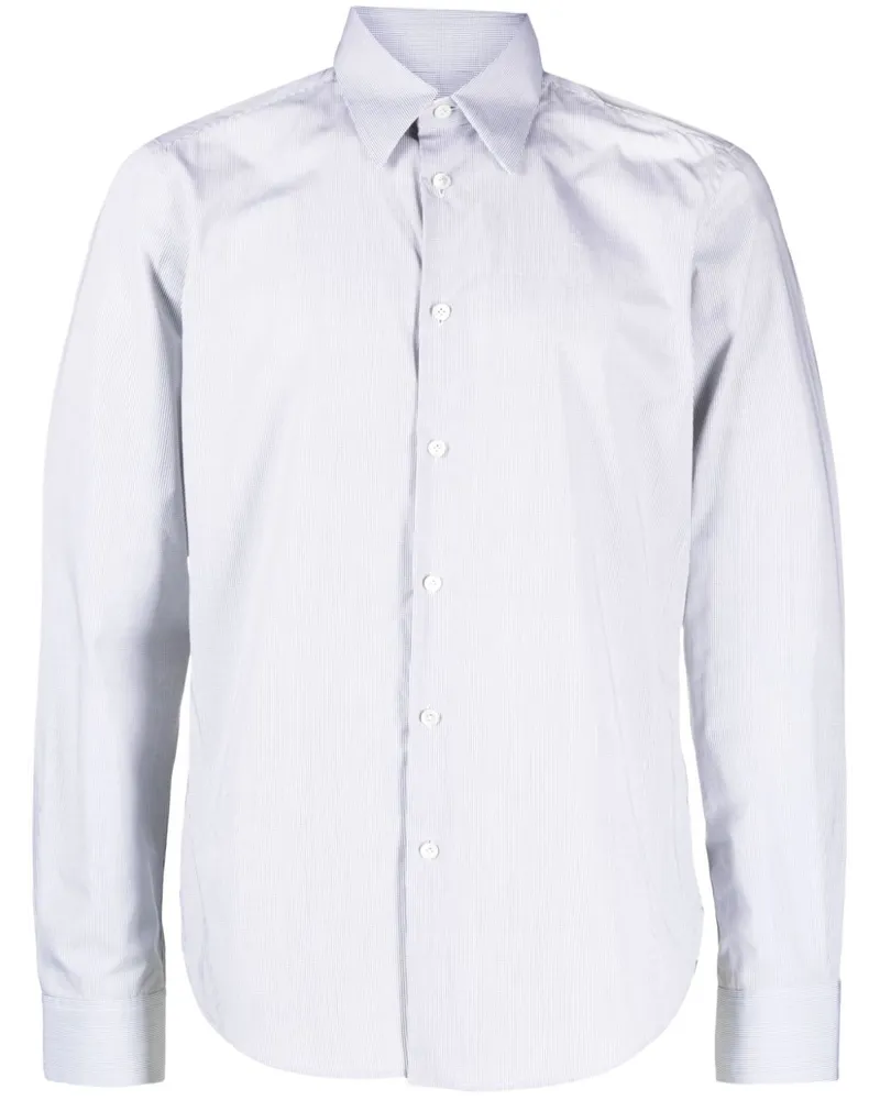 Lanvin Hemd mit Gittermuster - Grau Grau