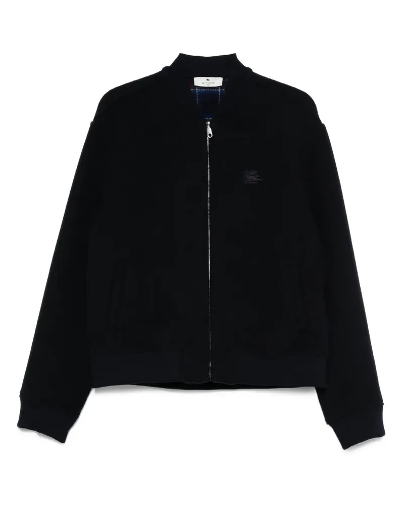 Etro Bestickte Bomberjacke mit Reißverschluss - Blau Blau