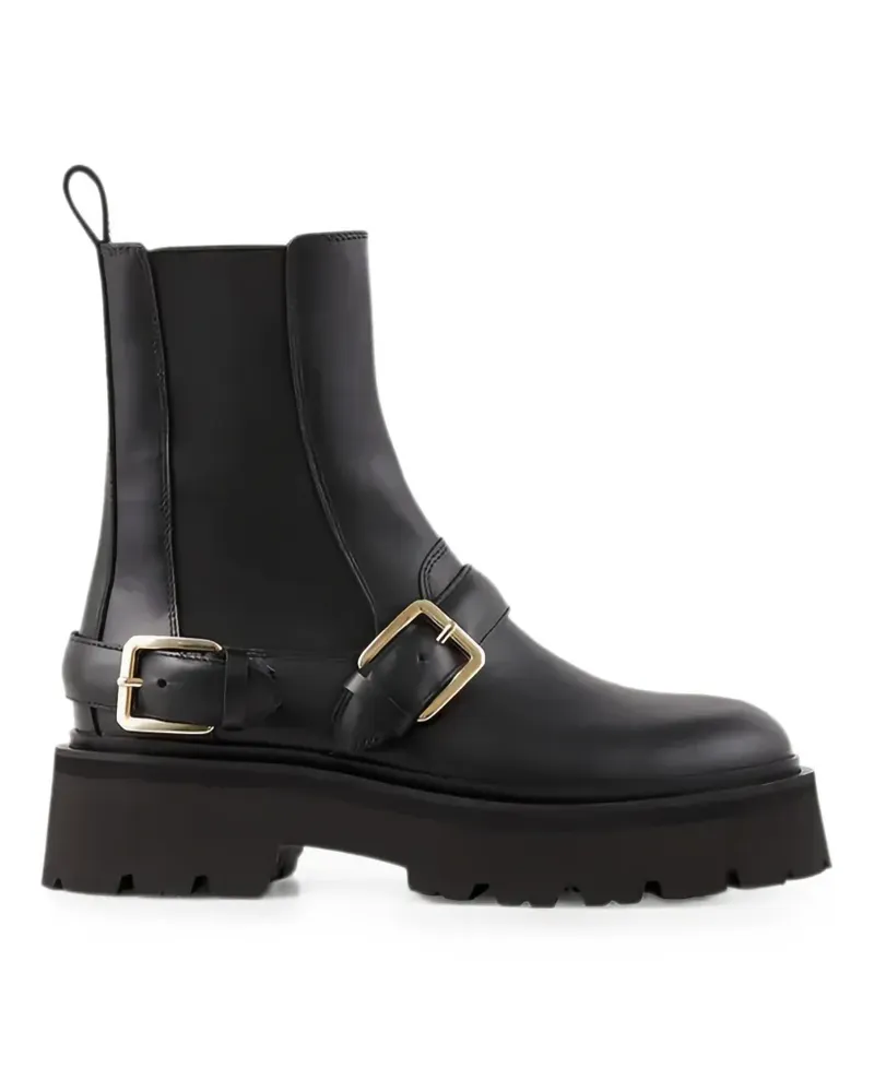 Sandro Chelsea-Boots mit Schnalle - Schwarz Schwarz