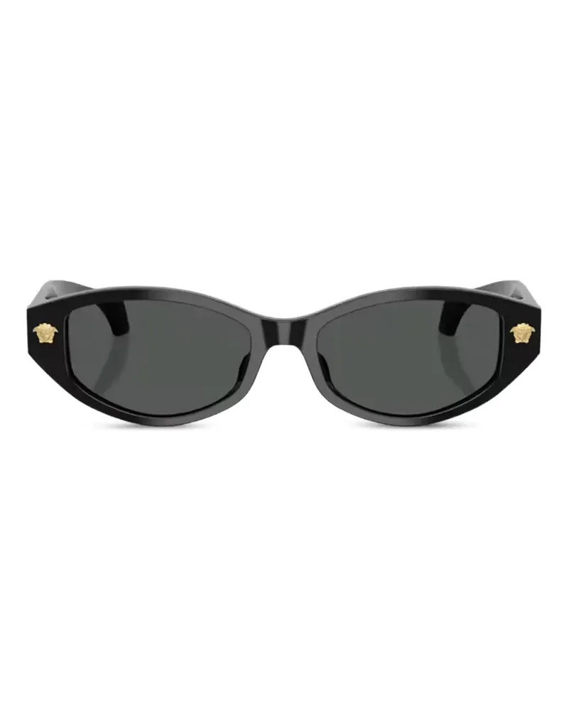 Versace Sonnenbrille mit Medusa-Kopf - Schwarz Schwarz