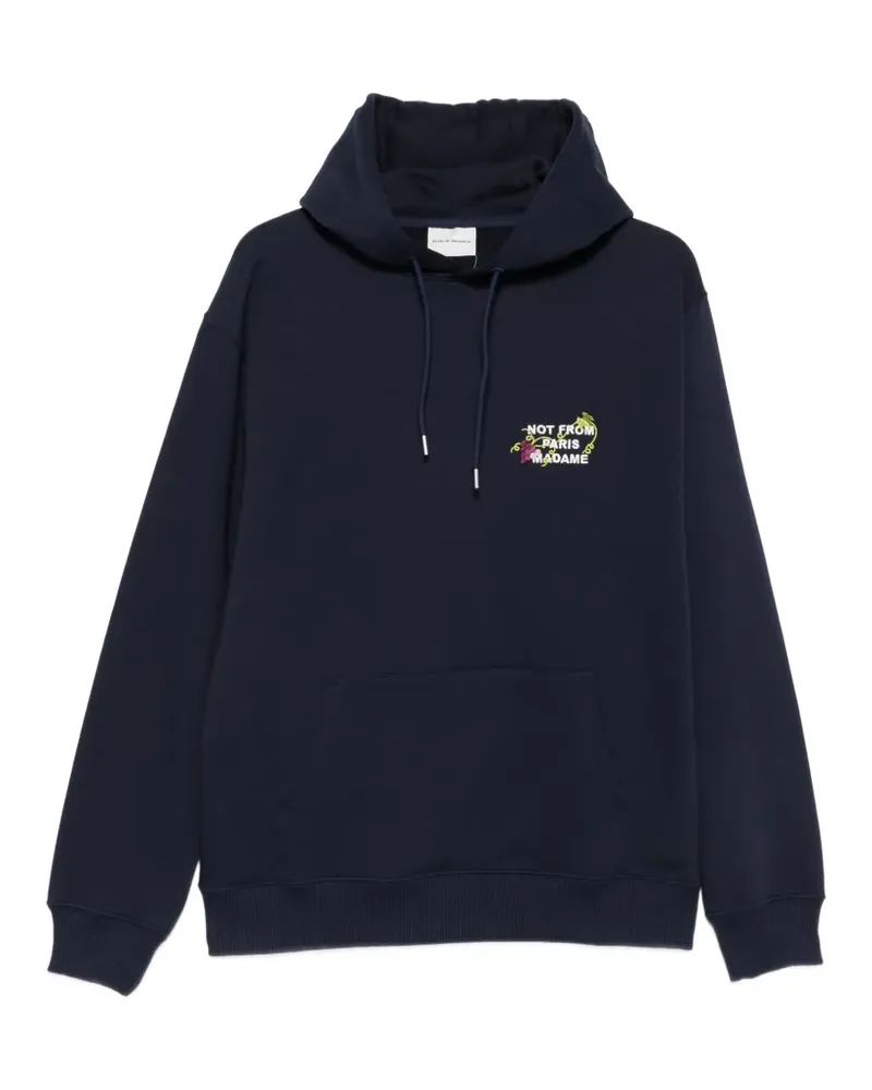 Drôle de Monsieur blue hoodie - Blau Blau