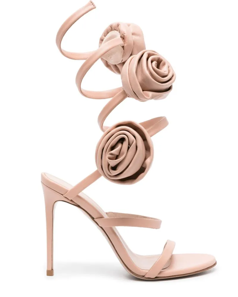 Le Silla Rose Sandalen mit Spiraldesign 110mm - Nude Nude