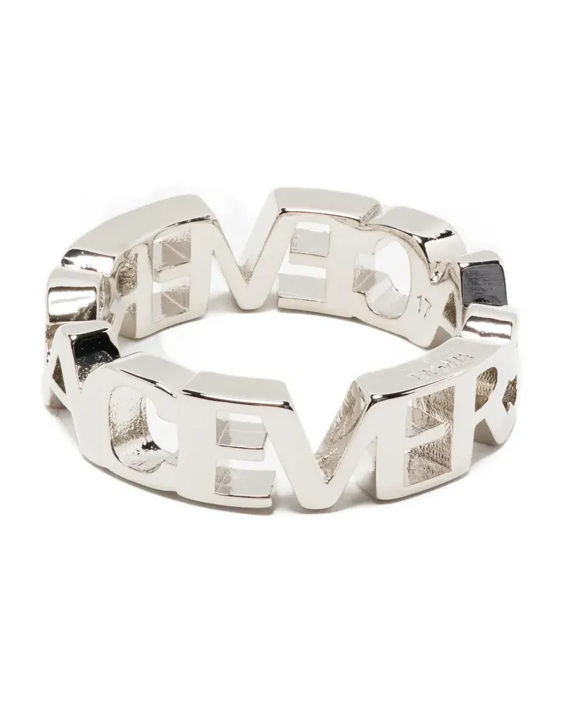 Versace Ring mit Logo - Silber Silber