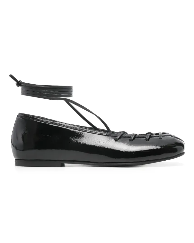 Alohas Bumi lace-up ballet flats - Schwarz Schwarz