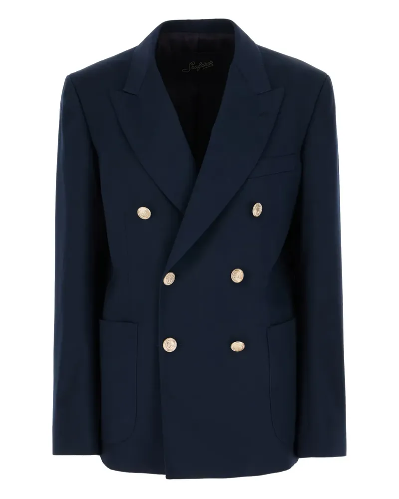 Seafarer Doppelreihige Jacke mit goldfarbenen Knöpfen - Blau Blau