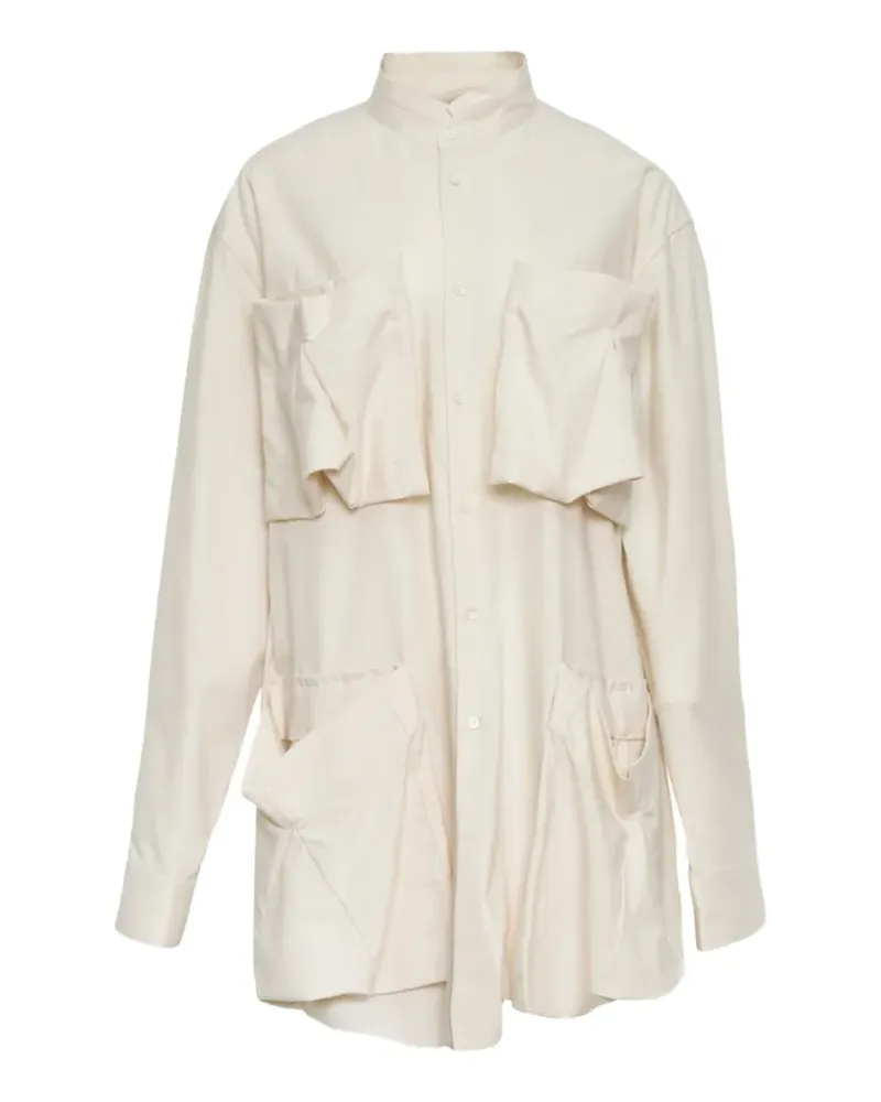 Comme des Garçons multi-pocket cotton shirt - Nude Nude