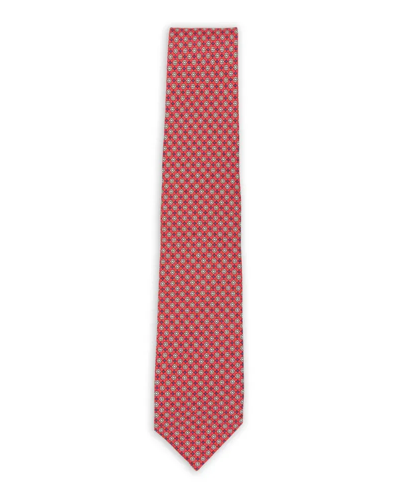 BARBA floral-pattern tie - Rot Rot