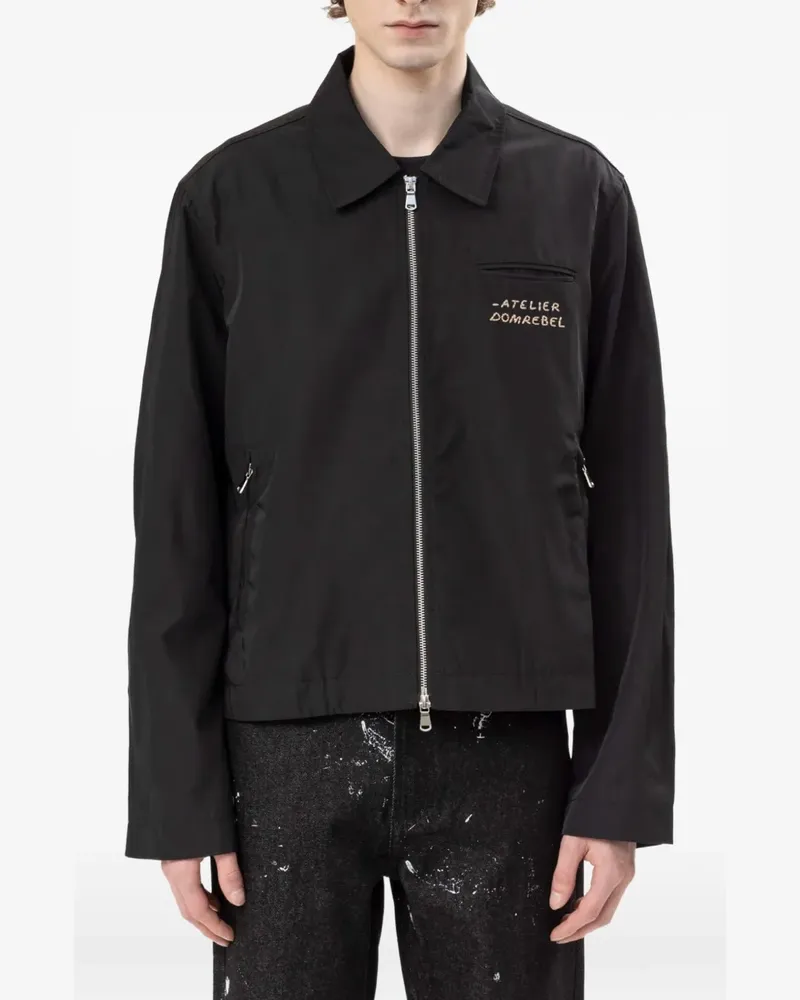 DOMREBEL Backstage embroidered jacket - Schwarz Schwarz