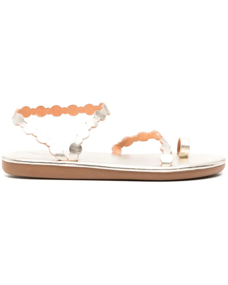 Ancient Greek Sandals Flache Cronos Sandalen - Gold Gold