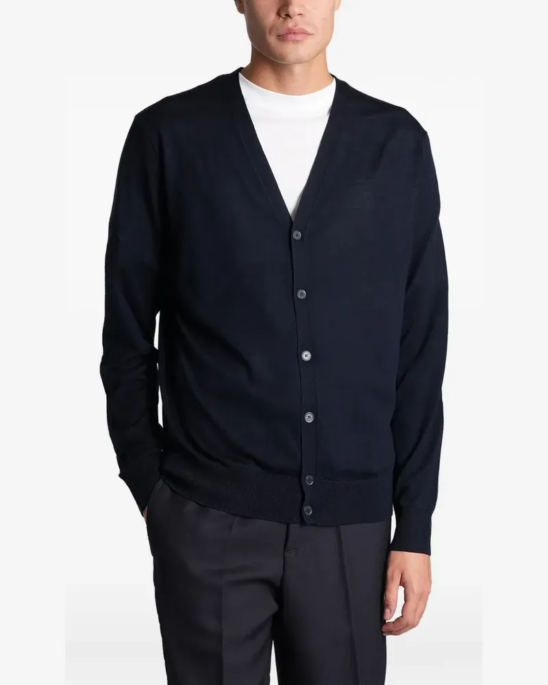 Ballantyne Cardigan mit V-Ausschnitt - Blau Blau