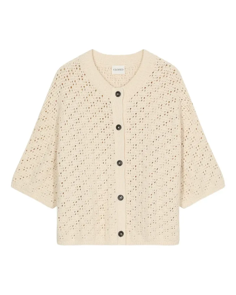 Closed Cardigan mit rundem Ausschnitt - Nude Nude