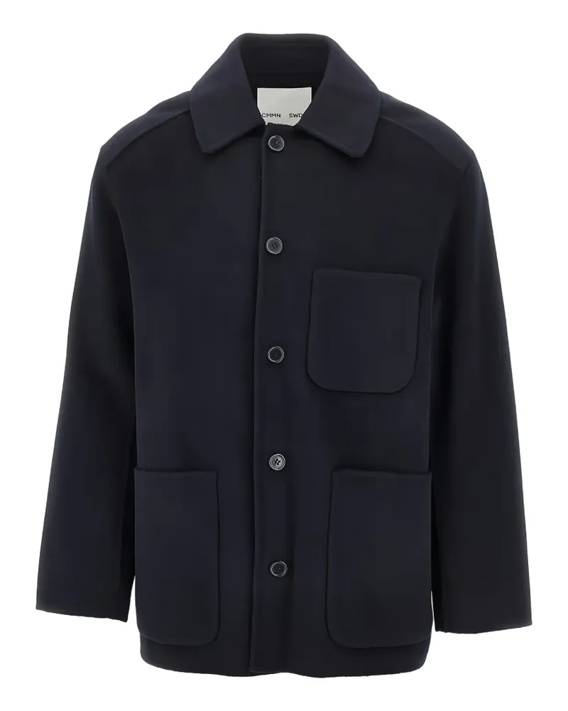 CMMN SWDN Arman Jacke mit aufgesetzten Taschen - Blau Blau
