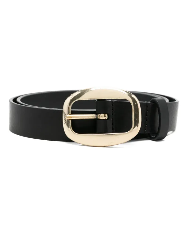 Isabel Marant oval buckle belt - Schwarz Schwarz