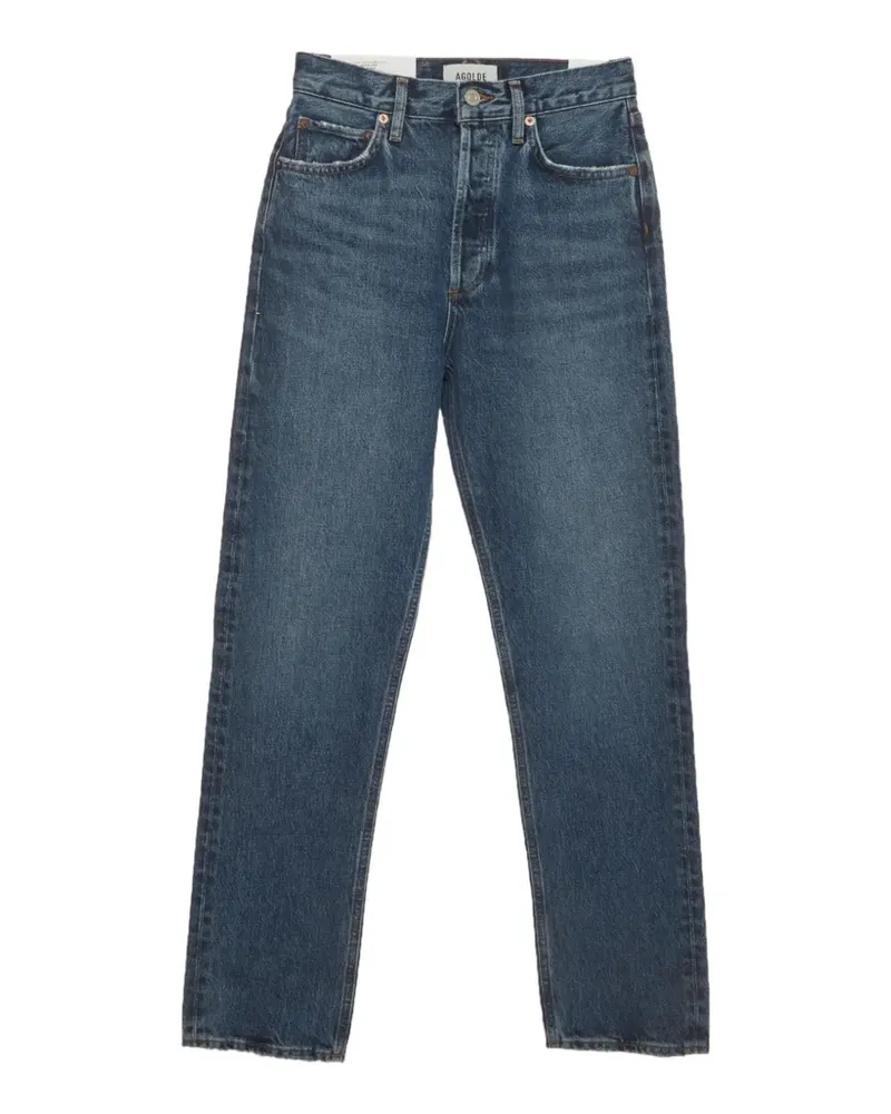 AGOLDE Gerade Jeans im Distressed-Look - Blau Blau