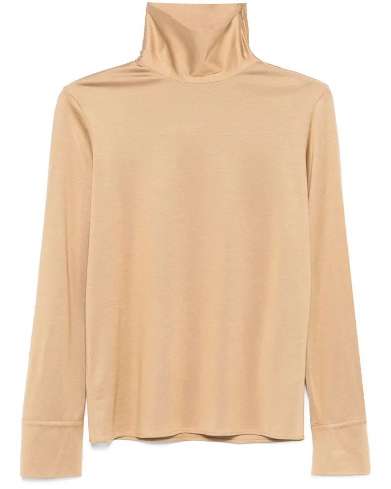 Fabiana Filippi T-Shirt aus Seiden-Jersey - Braun Braun