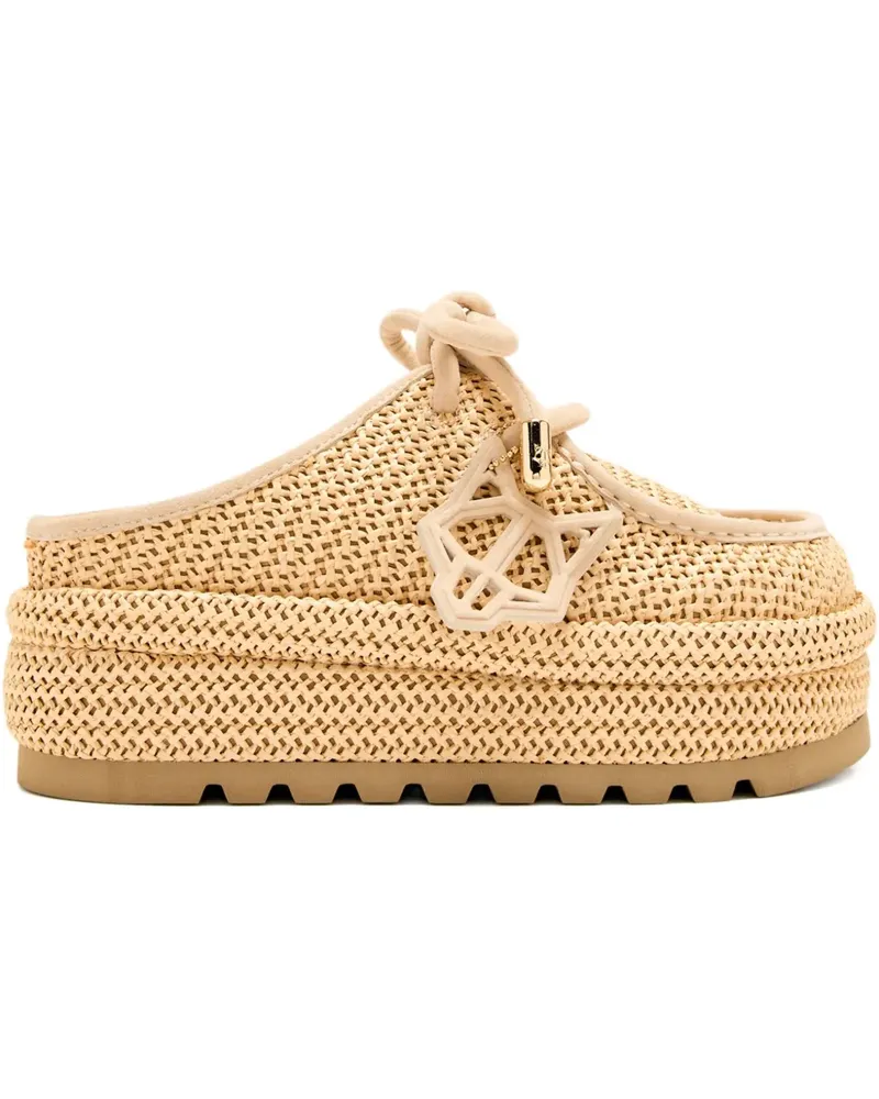 Naked Wolfe Mules mit Plateau 60mm - Nude Nude