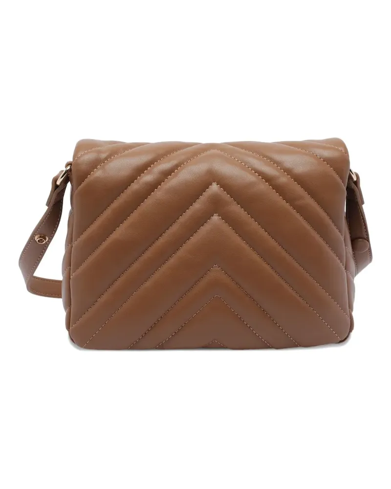 Liu Jo Schultertasche mit Zickzacksteppung - Braun Braun