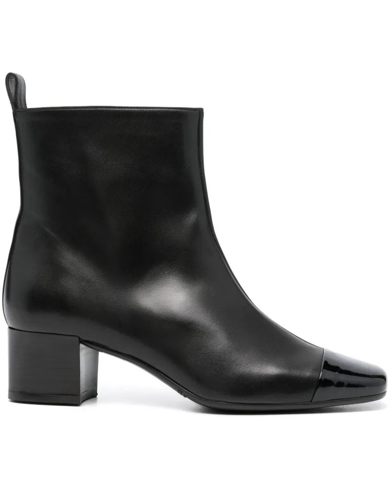 Carel Stiefeletten mit eckiger Kappe 45mm - Schwarz Schwarz