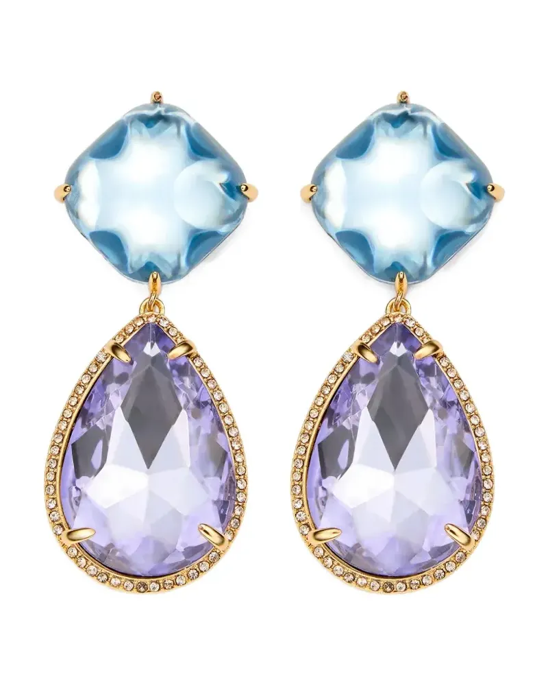 Kurt Geiger Belgravia Ohrringe mit Tropfendetail - Blau Blau