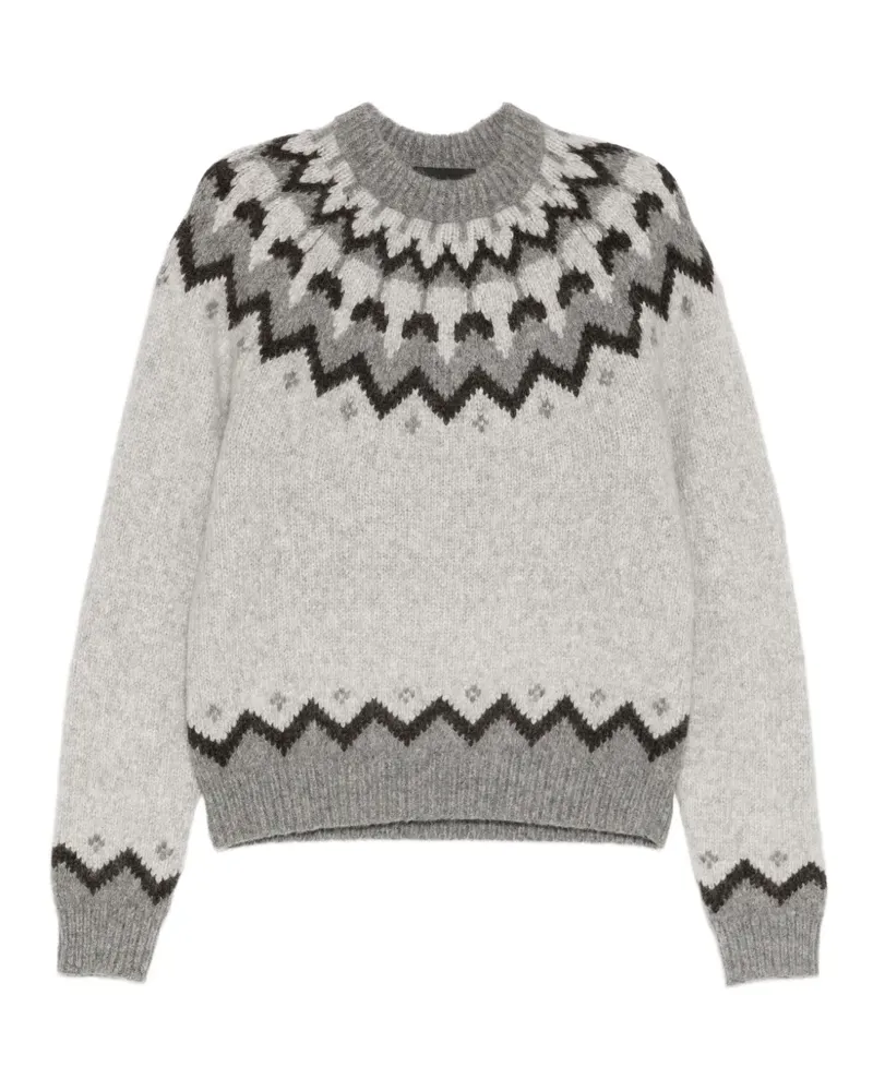 Nili Lotan Fair Isle sweater - Grau Grau