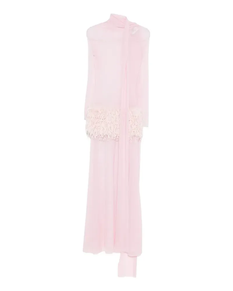 ATU Body Couture feather scarf maxi dress - Rosa Rosa