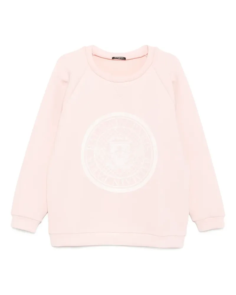 Balmain Sweatshirt mit Logo-Print - Rosa Rosa