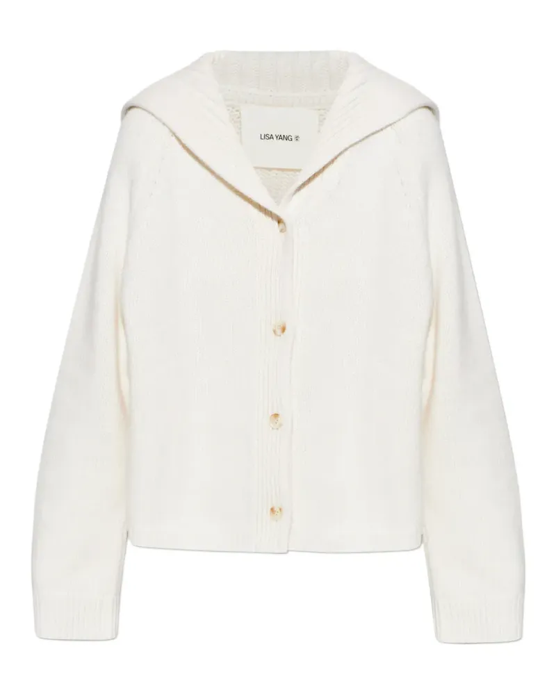 Lisa Yang Mora hooded buttoned cardigan - Nude Nude