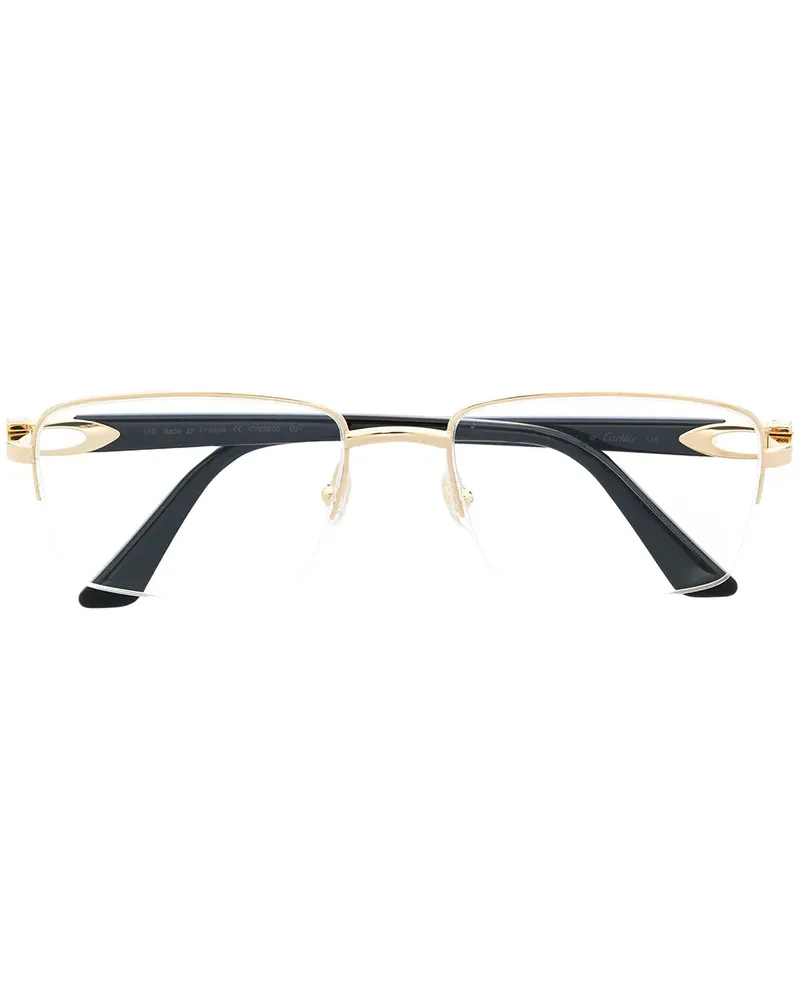 Cartier Rahmenlose Brille - Schwarz Schwarz