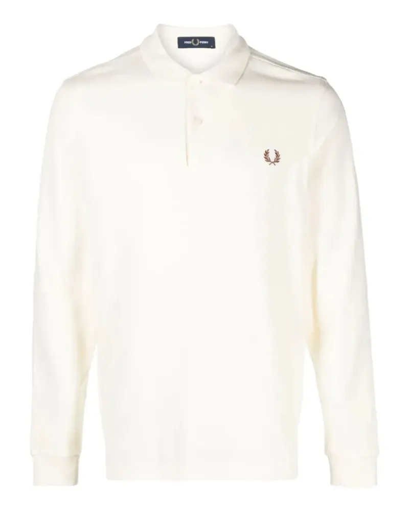 Fred Perry long-sleeve polo shirt - Weiß Weiß