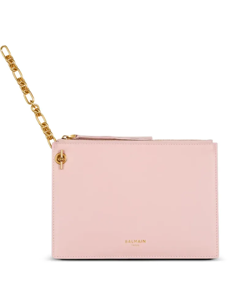 Balmain Pulse-Kartenhalter aus Glattleder - Rosa Rosa