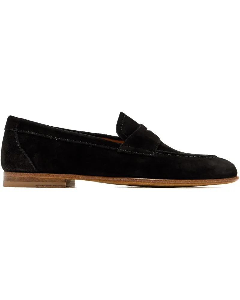 Magnanni Penny-Loafer aus Wildleder - Schwarz Schwarz
