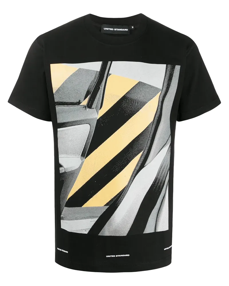 united standard T-Shirt mit Fahrzeug-Print - Schwarz Schwarz
