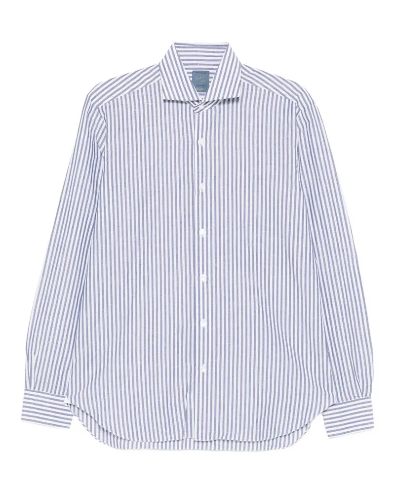 BARBA striped shirt - Blau Blau
