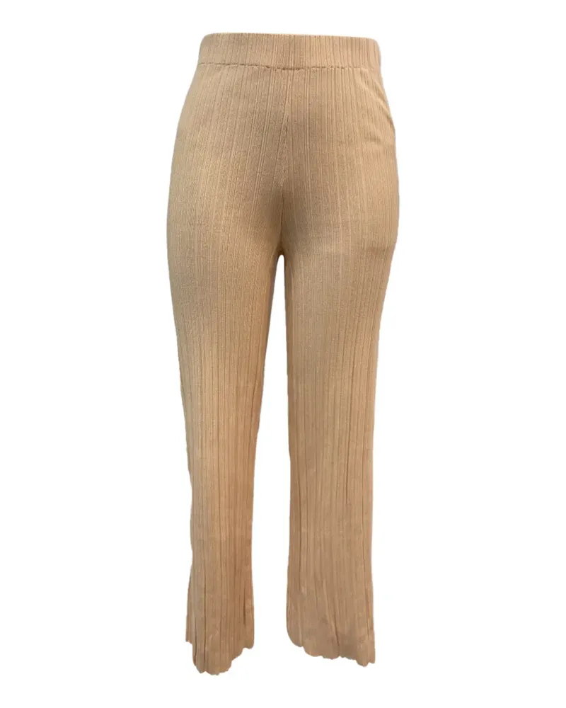 Maje elasticated-waistband trousers - Nude Nude