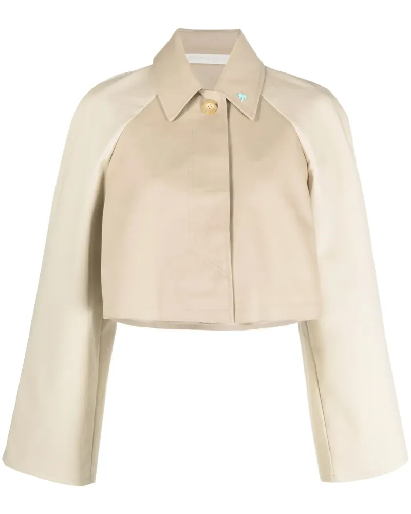 Palm Angels Cropped-Jacke - Nude Nude