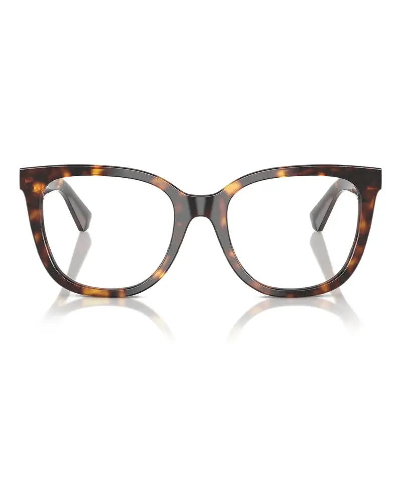 Burberry Eckige Brille in Schildpattoptik - Braun Braun