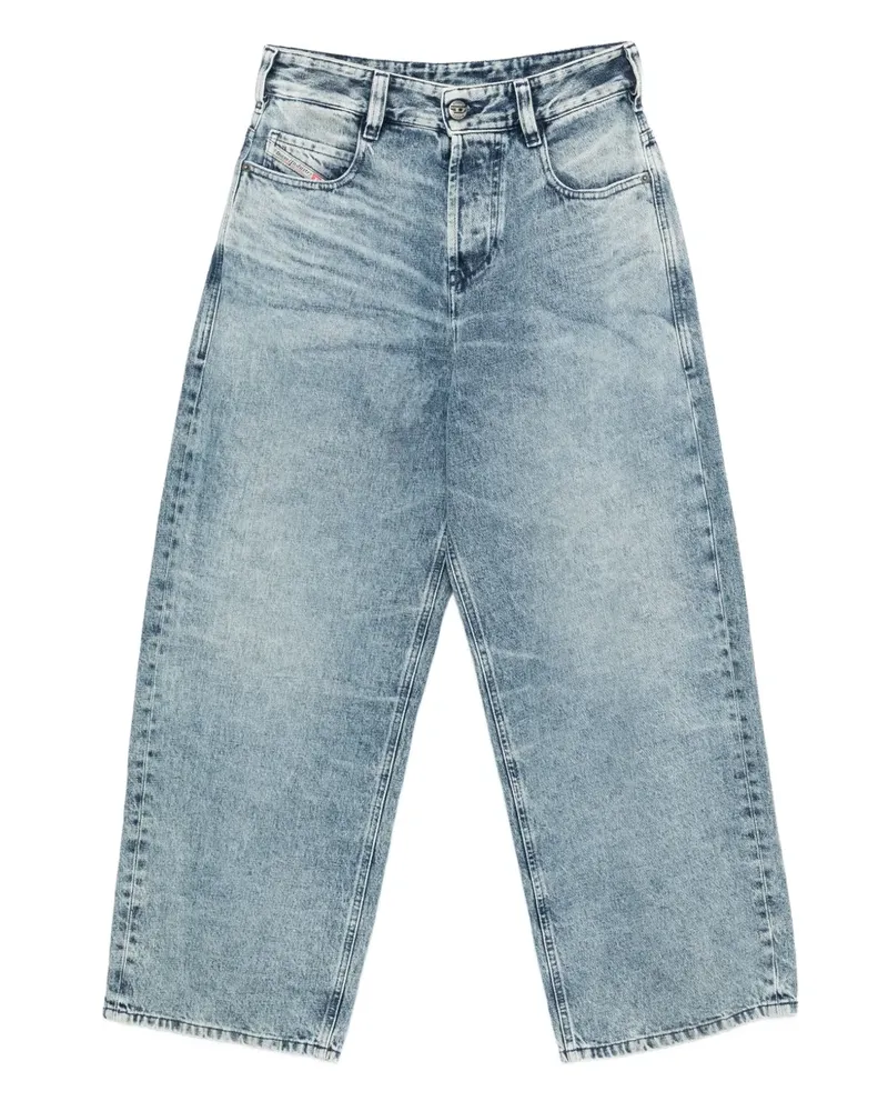 Diesel faded-effect wide-leg jeans - Blau Blau
